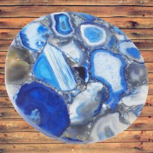 BLUE AGATE ROUND TABLE TOP