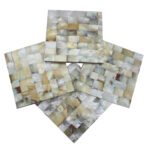 MOP (Mother of Pearl) Coaster for Set of 4 pcs Table Ware Decoration, Cup Mat, Coasters Dining Table hot pots