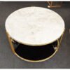 Elegant Marble Center table with Glass perfect for modern interiors - Image 2