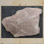 Natural Rose Quartz Semiprecious Stone Serving Platters