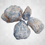 Natural 150 to 200gm Stone Rough Natural raw Crystal Rock for Healing Meditation Decoration and vastu Correction(Angelite)