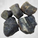 Natural 150 to 200gm Stone Rough Natural raw Crystal Rock for Healing Meditation Decoration and vastu Correction (Lolite)