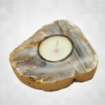 Natural Agate Tea-Light Candle Holder for Home Decor,Table Decor,Diwali Gifting