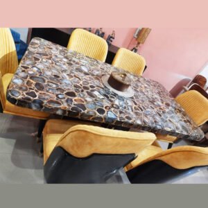 BLACK AGATE TABLE TOP