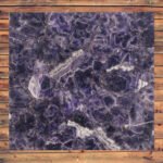 Natural Semiprecious Amethyst Stone Table Top For Any Living Space (12inch)