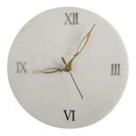 Natural Marble Stone 10 inch Wall Clock For Home Decoration