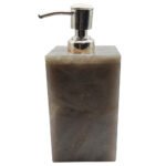 Natural Smoky Quartz Semiprecious Stone Liquid Soap Dispenser,Sanitizer Dispenser,Lotion,Shampoo Dispenser 250ml