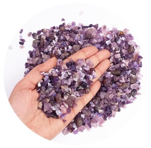 Natural Amethyst Stone Chips 200grm semiprecious Stone for Home Decor and Prosperity - Image 2