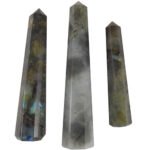 Natural Semiprecious Stone White Crystal pencil 30-35 gm for self-confidence, good luck, helps relieve negative energy