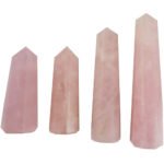 Natural Semiprecious Stone Rose Quartz pencil 80-90gm for self-confidence, good luck, helps relieve negative energy