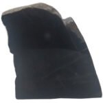 Semiprecious Stone Rough Natural One Side Polished Rock for Healing Decoration and vastu Correction (Black obsidian)