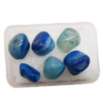 Natural 100 gm Blue Onyx Stone Tumble Tumbled Crystals for Healing Reiki vastu Correction