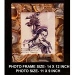Natural Agate Semiprecious Stone photoframe for home decor (Mix Agate)