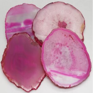 PINK AGATE COASTER WITHOUT PLATING