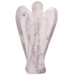 Natural 5cm Crystal Stone Carved Guardian Angel Statue for goodluck,Peace, Home Decoration and Gifting (Crystal Stone)
