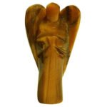 Natural 5cm Crystal Stone Carved Guardian Angel Statue for goodluck,Peace, Home Decoration and Gifting (Tiger Eye)