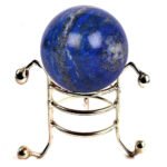 Natural Lapis Lazuli Stone 40-45mm for Reiki Healing Crystal Stone Ball with Stand for Vastu Correction