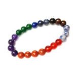 Natural semiprecious stone bracelet for reiki healing and crystal healing for men women and girls (Seven Chakra)