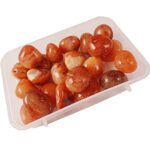 Natural 100 gm Carnelian Stone Tumble Tumbled Crystals for Healing Reiki vastu Correction