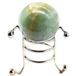Natural Green Aventurine Stone 40-45mm for Reiki Healing Crystal Stone Ball with Stand for Vastu Correction