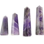 Natural Semiprecious Stone Amethyst pencil 45-50 gm for self-confidence, good luck, helps relieve negative energy