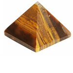 vastu feng Shui 80-90gm Tiger Eye Crystal Pyramid for Home Decor Positive Energy