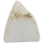 Semiprecious Stone Rough Natural One Side Polished Rock for Healing Decoration and vastu Correction (White Agate)