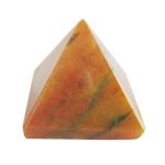vastu feng Shui 30-50gm Yellow Aventurine Crystal Pyramid for Home Decor Positive Energy