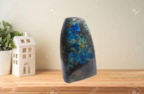 Semiprecious Stone Rough Natural Full Polished Rock for Healing Decoration and vastu Correction (labradorite) - Image 3