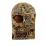 Semiprecious Table Clock with Quotation for Home Decor,Table Decor,Diwali Gifts (Mix Agate)