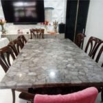Natural Semiprecious Smoky Quartz Stone Dinning Table for Elegant Dining Spaces(Price on Request)